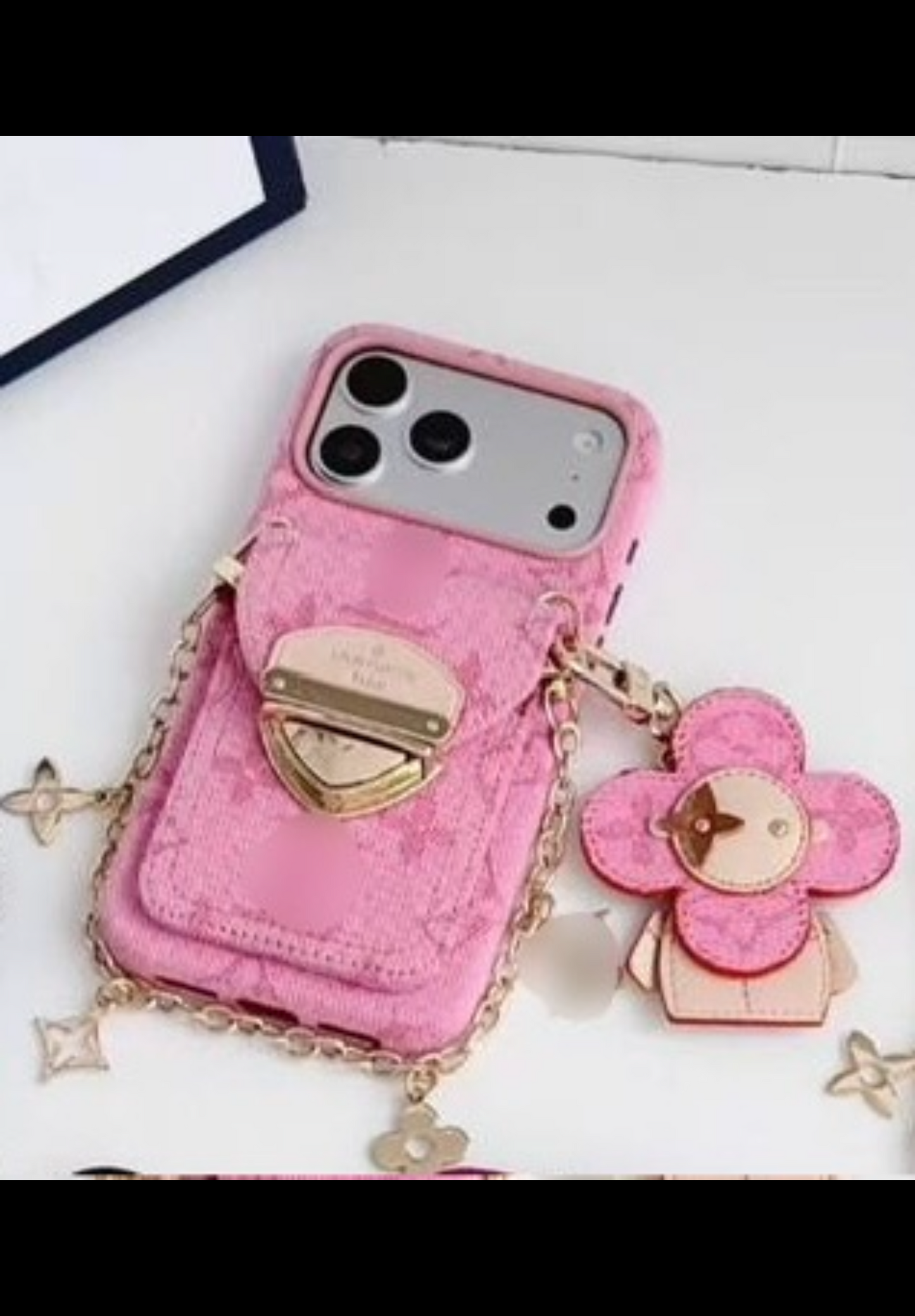 Luxe floral wristlet case