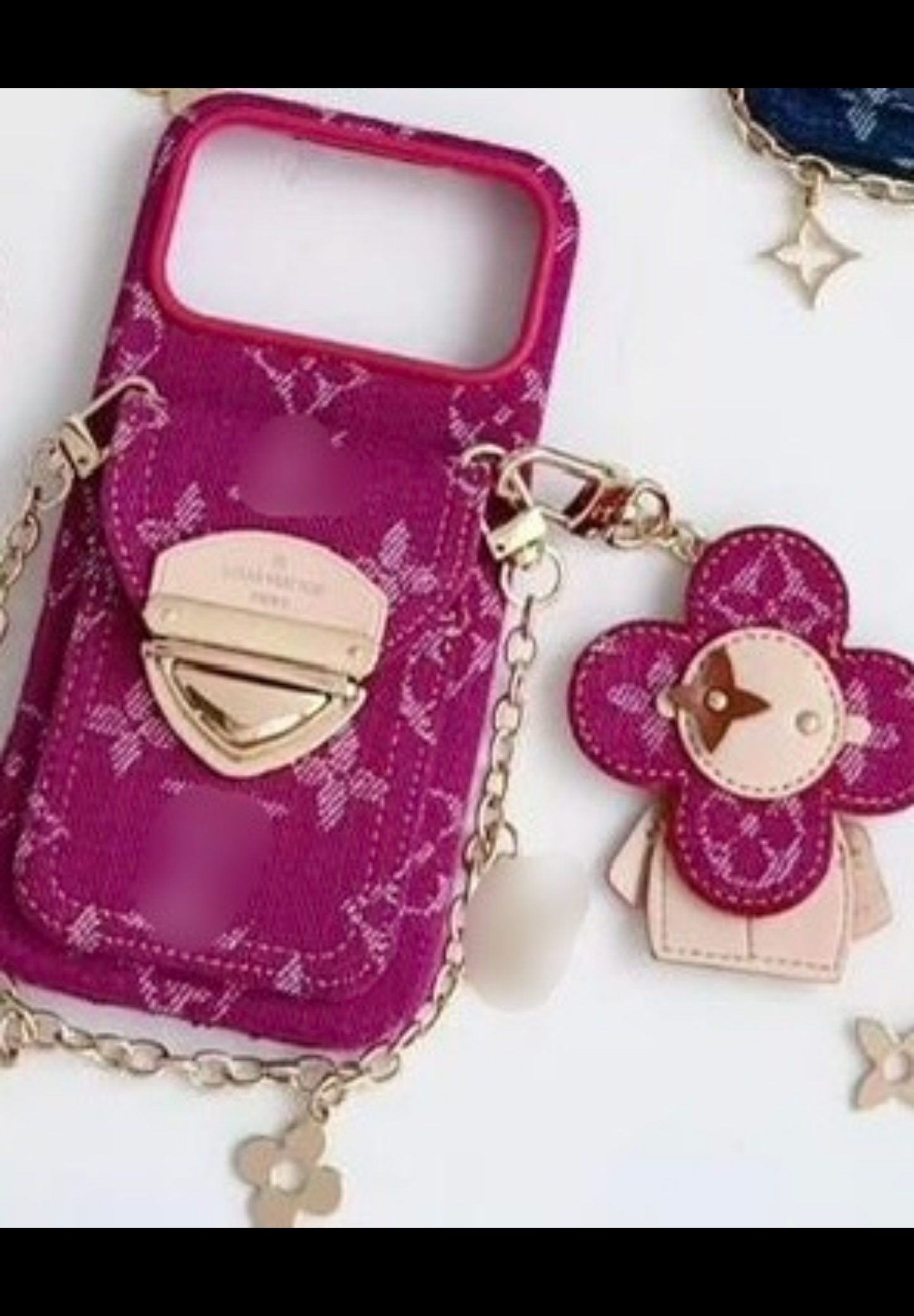 Luxe floral wristlet case